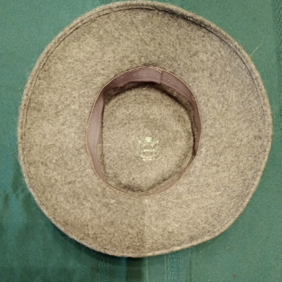 #26 Vintage Llamasene Wool Hat Gray Wide Brim with Ribbon Trim - Picture 4 of 6